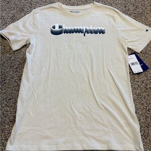 Champion Short Sleeve Graphic Beige Tee Boy’s Size Large NWT